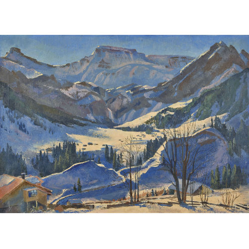 ALFRED HENRI K�NIG : 'Wintermorgen' (DOBIASCHOFSKY AUKTIONEN AG)