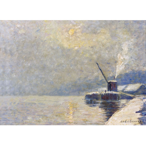 19. JH. FRANKREICH : Port en hiver (DOBIASCHOFSKY AUKTIONEN AG)