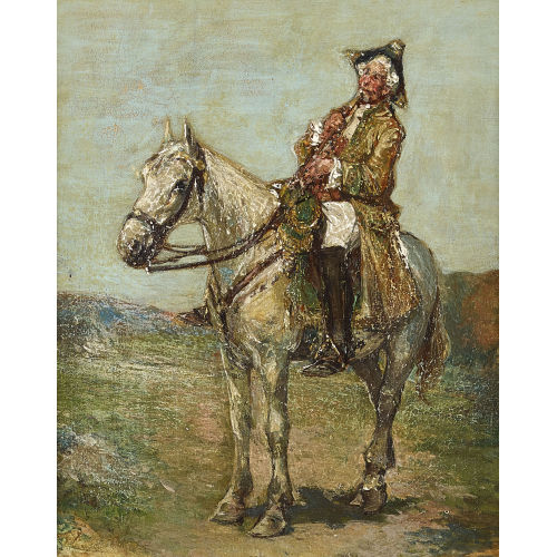 FRAN�OIS ADOLPHE GRISON : Reiter mit Pfeife (DOBIASCHOFSKY AUKTIONEN AG)