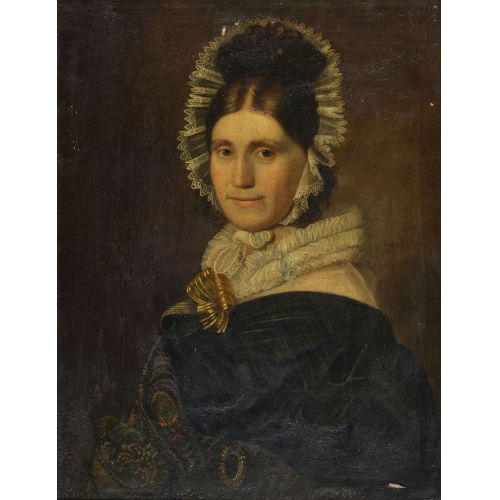 18./19. JH. SCHWEIZ : Brustbildnis einer Dame mit Spitzenhaube (DOBIASCHOFSKY AUKTIONEN AG)