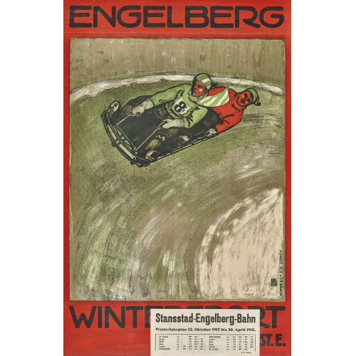 WILLY (EIGTL. WILHELM FRIEDRICH) BURGER : 'Engelberg Wintersport' (DOBIASCHOFSKY AUKTIONEN AG)