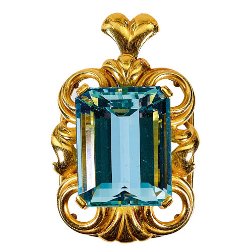 AQUAMARIN-ANH�NGER : (DOBIASCHOFSKY AUKTIONEN AG)