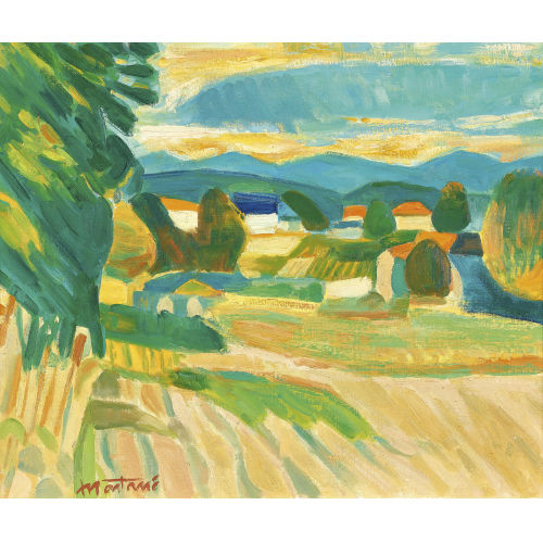 ROGER MONTAN� : 'Les monts du Forez, Loire' (DOBIASCHOFSKY AUKTIONEN AG)