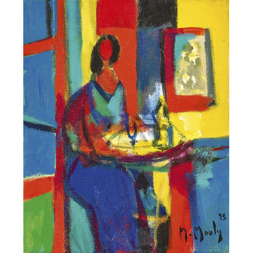 MARCEL MOULY : 'Le gu�ridon jaune' (DOBIASCHOFSKY AUKTIONEN AG)