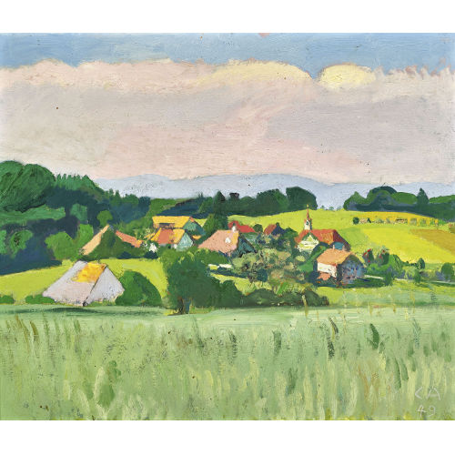 CUNO AMIET : Landschaft auf der Oschwand (DOBIASCHOFSKY AUKTIONEN AG)