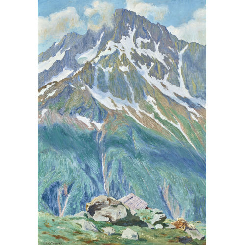 HANS WIDMER : 'Ritzlihorn von der Steinhausalp aus' (DOBIASCHOFSKY AUKTIONEN AG)