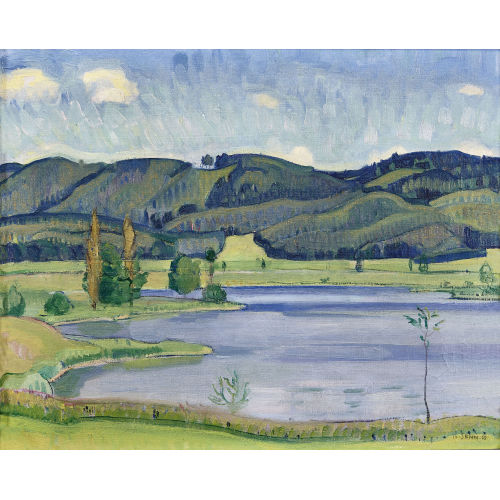 TRAUGOTT SENN : 'Moossee-Dorfsee' (DOBIASCHOFSKY AUKTIONEN AG)