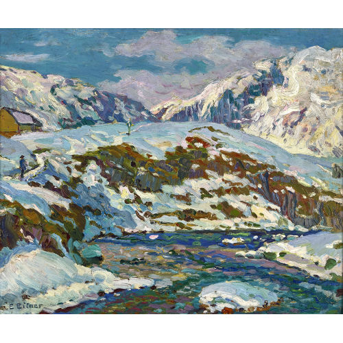 ERNST WILHELM HEINRICH EITNER : 'Die Reuss bei Hospental' (DOBIASCHOFSKY AUKTIONEN AG)
