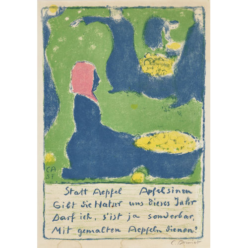 CUNO AMIET : 'Obsternte' (DOBIASCHOFSKY AUKTIONEN AG)