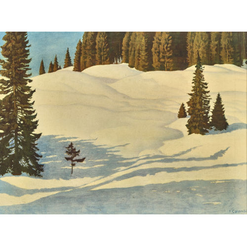 PLINIO COLOMBI : Winterlandschaft (DOBIASCHOFSKY AUKTIONEN AG)