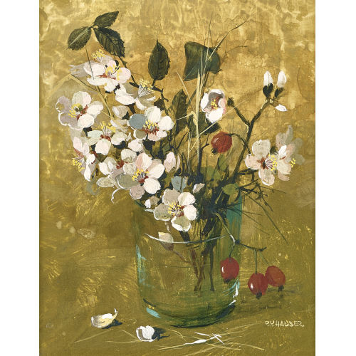REN�E YOLANDA HAUSER : 'Fleurs d'amandier' (DOBIASCHOFSKY AUKTIONEN AG)
