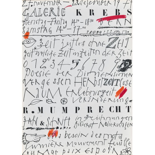 RUDOLF MUMPRECHT : 'Galerie Krebs 1977' (DOBIASCHOFSKY AUKTIONEN AG)
