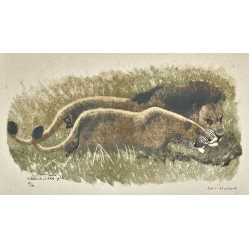 ROBERT HAINARD : 'Couple de lions' (DOBIASCHOFSKY AUKTIONEN AG)