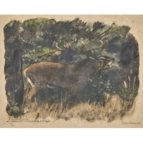 ROBERT HAINARD : 'Cerf br�mant, biche et faon' (DOBIASCHOFSKY AUKTIONEN AG)