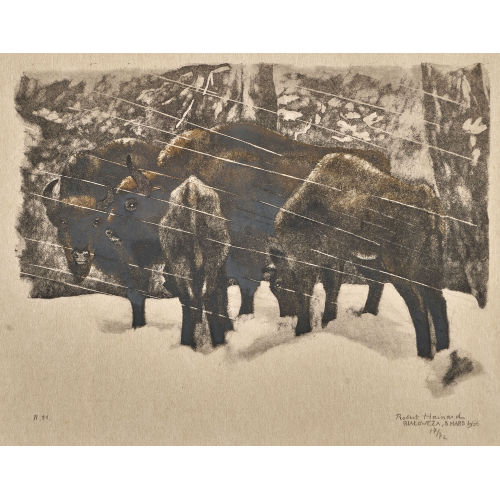 ROBERT HAINARD : 'Bisons sous la neige' (DOBIASCHOFSKY AUKTIONEN AG)