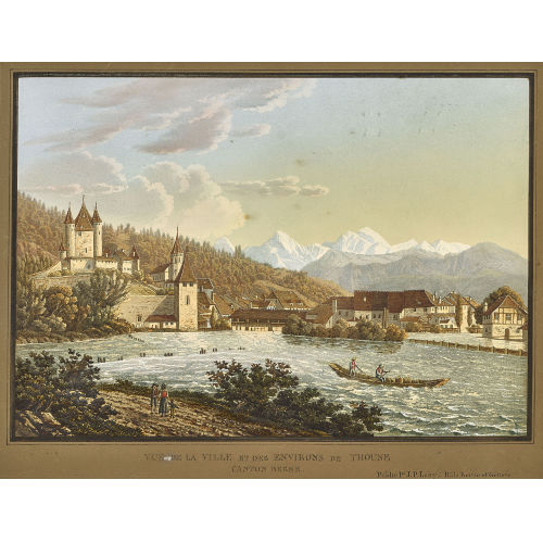 JOHANN PETER LAMY : 'Vue de la Ville et des environs de Thoune / Canton Berne' (DOBIASCHOFSKY AUKTIONEN AG)