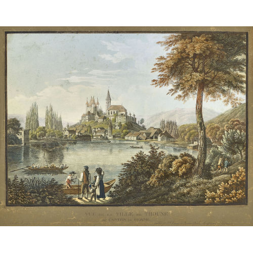 JOHANN PETER LAMY : 'Vue de la Ville de Thoune au Canton de Berne' (DOBIASCHOFSKY AUKTIONEN AG)