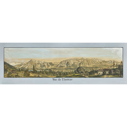 19. JH. SCHWEIZ : 'Vue de Thoune' (DOBIASCHOFSKY AUKTIONEN AG)