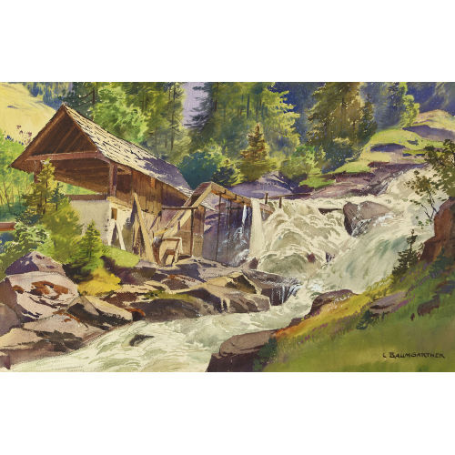 CHRISTIAN BAUMGARTNER : Wasserm�hle am Gebirgsbach (DOBIASCHOFSKY AUKTIONEN AG)