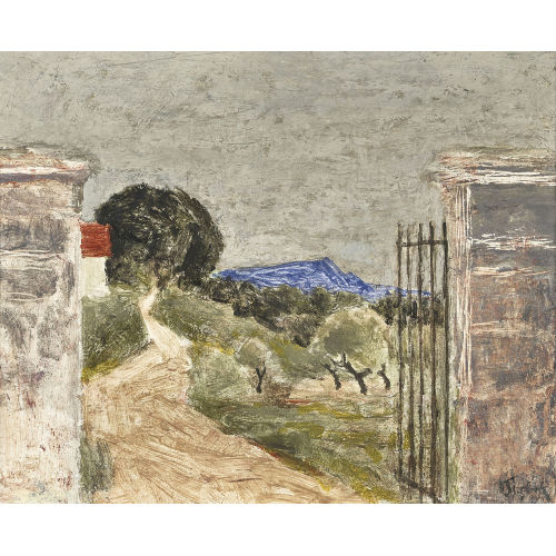 VICTOR SURBEK : Blick durchs Tor in die weite Landschaft (DOBIASCHOFSKY AUKTIONEN AG)