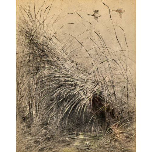 XAVIER DE PORET : 'Vol de canards' (DOBIASCHOFSKY AUKTIONEN AG)