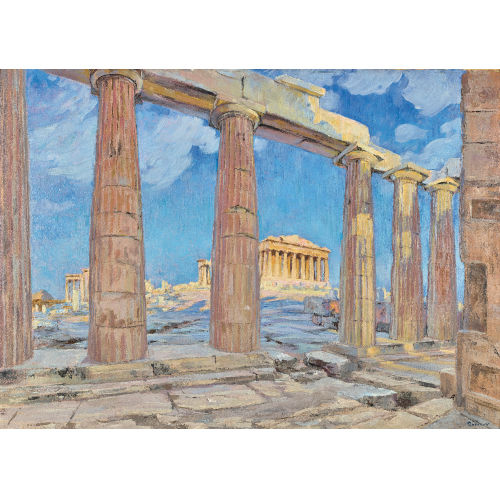 MAURICE RODIEUX : 'Le Parthenon - Le soir' (DOBIASCHOFSKY AUKTIONEN AG)
