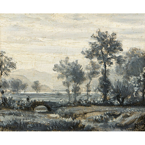 ROBERT Z�ND : Landschaft mit Br�cke am Vierwaldst�ttersee (DOBIASCHOFSKY AUKTIONEN AG)