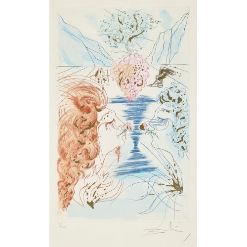 SALVADOR DAL� : 'Der Kuss' (DOBIASCHOFSKY AUKTIONEN AG)