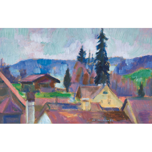 KURT HEDIGER : Blick �ber die D�cher (DOBIASCHOFSKY AUKTIONEN AG)
