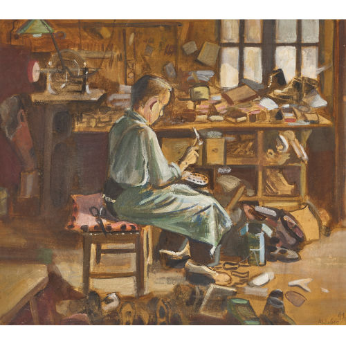 ADOLF WEBER : Der Schuhmacher (DOBIASCHOFSKY AUKTIONEN AG)