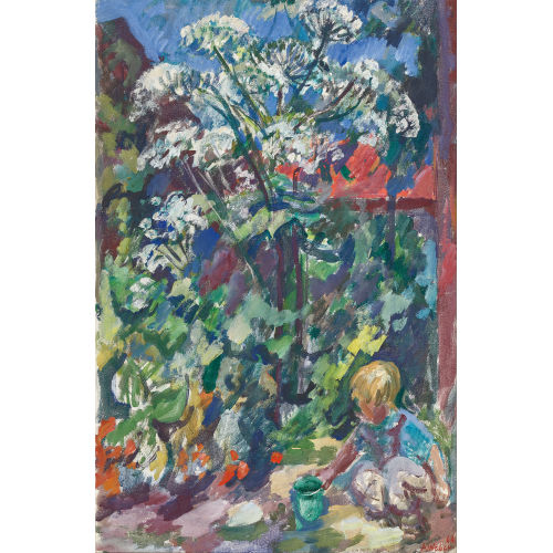 ADOLF WEBER : Kind im Garten (DOBIASCHOFSKY AUKTIONEN AG)