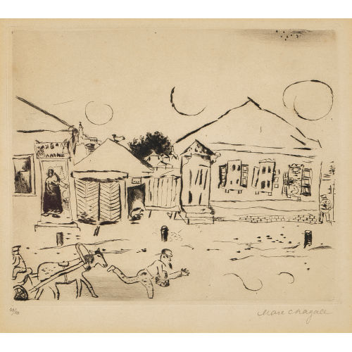 MARC CHAGALL : 'Pokrowskaja in Witebsk' (DOBIASCHOFSKY AUKTIONEN AG)