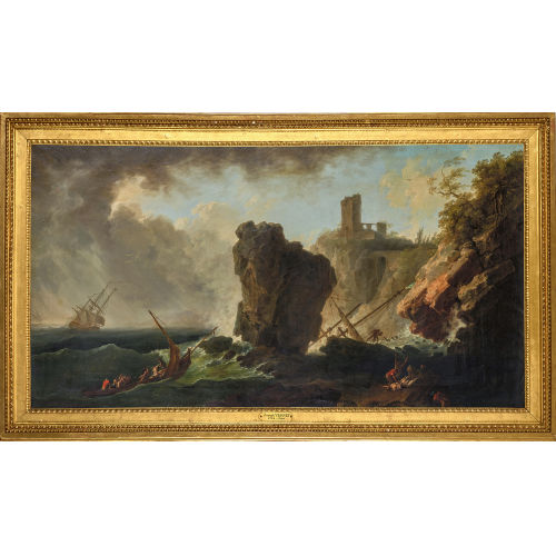 CLAUDE JOSEPH VERNET : 'Naufrage' (DOBIASCHOFSKY AUKTIONEN AG)