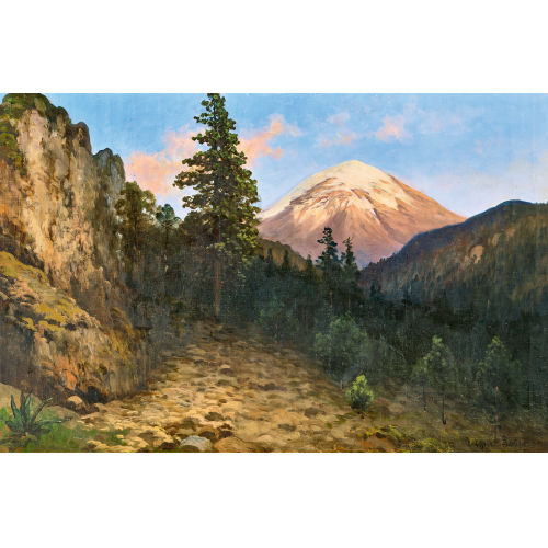 AUGUST L�HR : Vista del Popocat�petl (DOBIASCHOFSKY AUKTIONEN AG)
