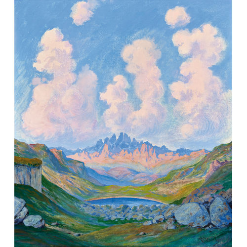 REMO PATOCCHI : 'Sinfonia in blu (Dolomiti)' (DOBIASCHOFSKY AUKTIONEN AG)
