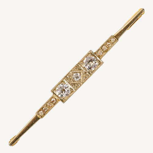 DIAMANT-BROSCHE : (DOBIASCHOFSKY AUKTIONEN AG)