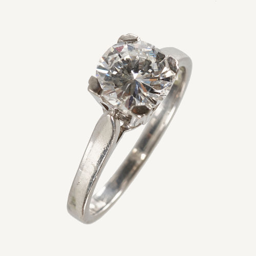 SOLITAIRE-RING : (DOBIASCHOFSKY AUKTIONEN AG)