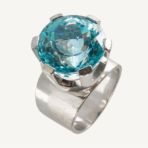 AQUAMARIN-RING : (DOBIASCHOFSKY AUKTIONEN AG)
