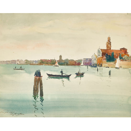 BRUNO GHERRI-MORO : Ansicht von Venedig (DOBIASCHOFSKY AUKTIONEN AG)