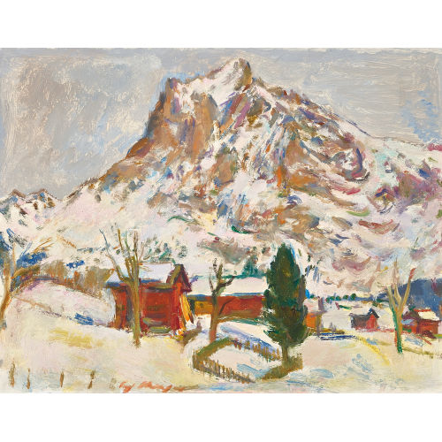FRITZ MEIJER : Berglandschaft im Winter (DOBIASCHOFSKY AUKTIONEN AG)