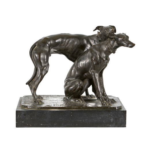 �DOUARD-MARCEL SANDOZ : 'Groupe de l�vriers' (DOBIASCHOFSKY AUKTIONEN AG)