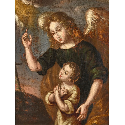 18./19. JH. ITALIEN : Erzengel mit Jesuskind (DOBIASCHOFSKY AUKTIONEN AG)