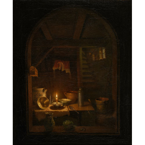 18./19. JH. FRANKREICH : Interieur im Kerzenlicht (DOBIASCHOFSKY AUKTIONEN AG)