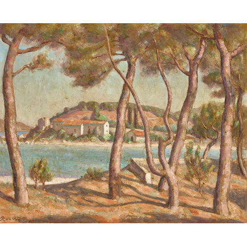 PAUL TH�OPHILE ROBERT : Sonnige Seelandschaft (DOBIASCHOFSKY AUKTIONEN AG)