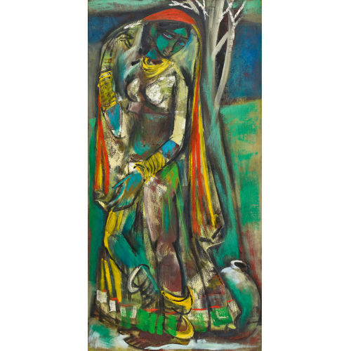 M. SIVANESAN : Standing woman (DOBIASCHOFSKY AUKTIONEN AG)