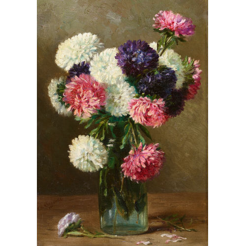 19. JH. FRANKREICH : Chrysanthemen im Glas (DOBIASCHOFSKY AUKTIONEN AG)