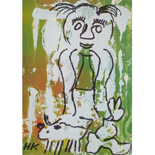 HANS KRSI : Mann und Kuh (DOBIASCHOFSKY AUKTIONEN AG)