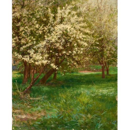 JULES GIRARDET : Bl�hende Obstb�ume (DOBIASCHOFSKY AUKTIONEN AG)