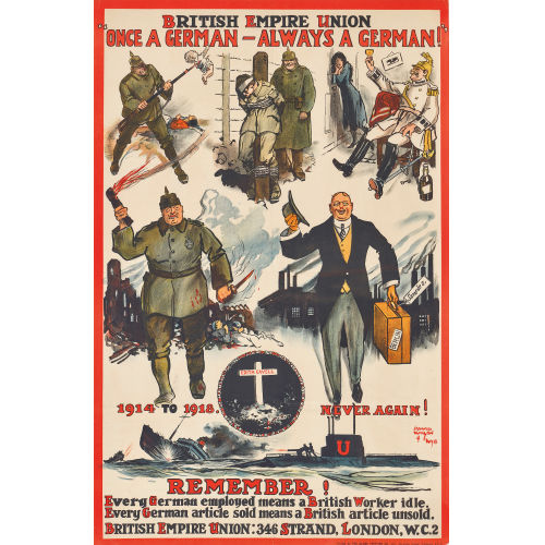 DAVID WILSON : 'British Empire Union. Once a German - Always a German!' (DOBIASCHOFSKY AUKTIONEN AG)