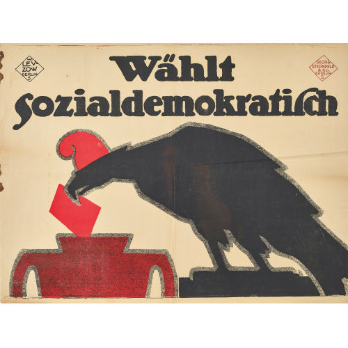 WILHELM LEVZOW : 'W�hlt Sozialdemokratisch' (DOBIASCHOFSKY AUKTIONEN AG)